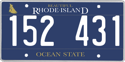 RI license plate 152431