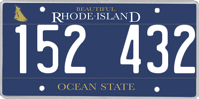 RI license plate 152432
