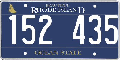 RI license plate 152435
