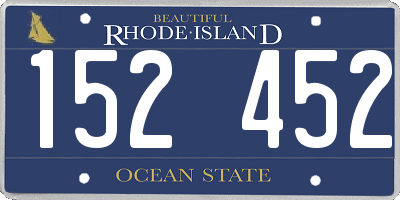 RI license plate 152452