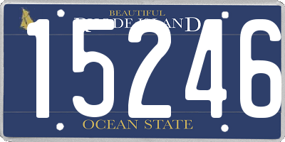 RI license plate 15246