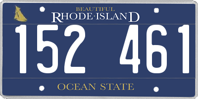 RI license plate 152461