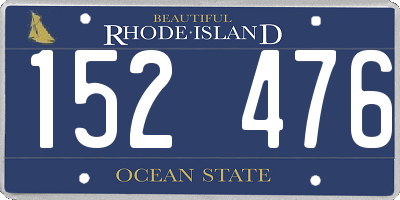 RI license plate 152476