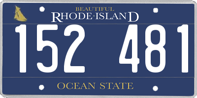 RI license plate 152481