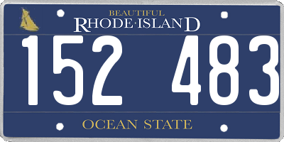 RI license plate 152483