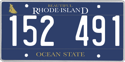 RI license plate 152491