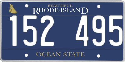 RI license plate 152495