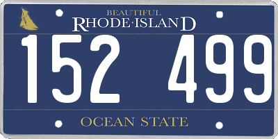 RI license plate 152499