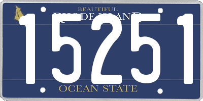 RI license plate 15251