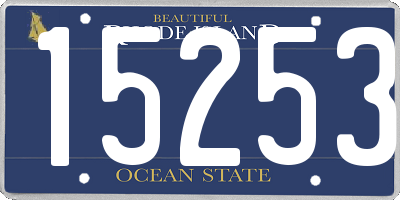 RI license plate 15253