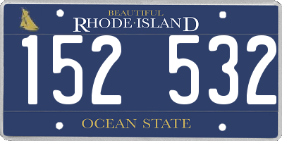 RI license plate 152532