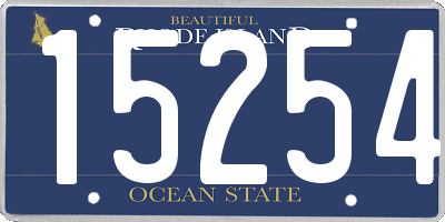 RI license plate 15254