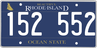 RI license plate 152552