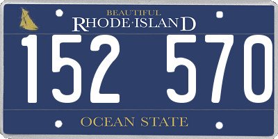 RI license plate 152570