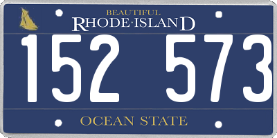 RI license plate 152573