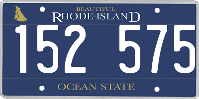 RI license plate 152575