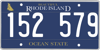 RI license plate 152579