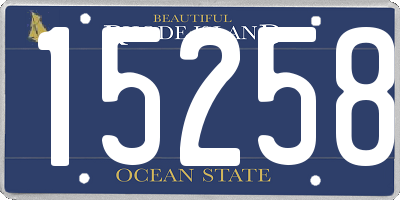 RI license plate 15258
