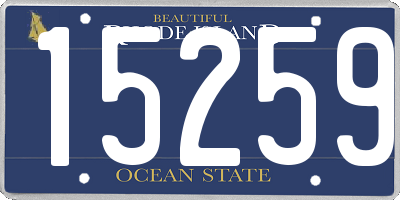 RI license plate 15259
