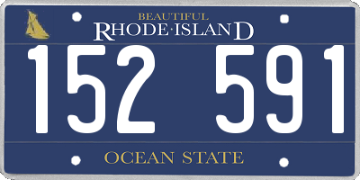 RI license plate 152591
