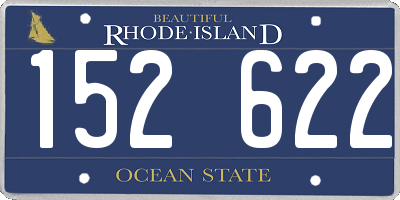 RI license plate 152622