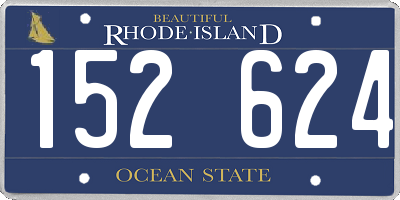 RI license plate 152624