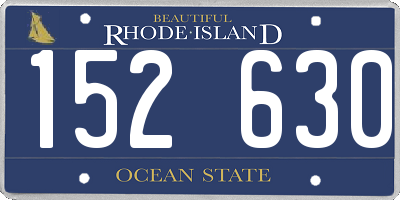 RI license plate 152630