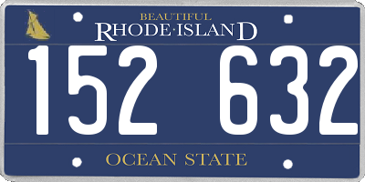 RI license plate 152632