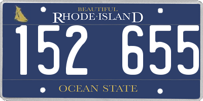 RI license plate 152655