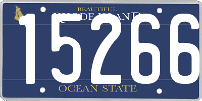 RI license plate 15266