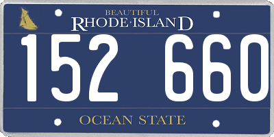 RI license plate 152660