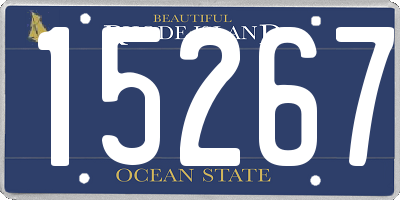 RI license plate 15267