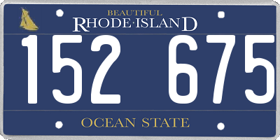 RI license plate 152675