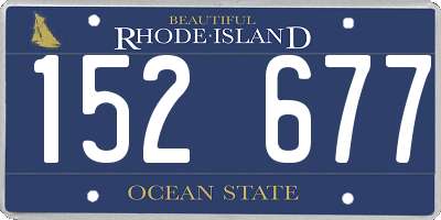 RI license plate 152677