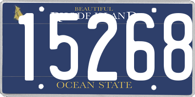 RI license plate 15268