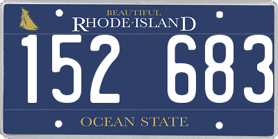 RI license plate 152683