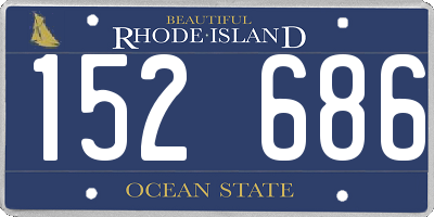 RI license plate 152686