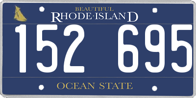 RI license plate 152695