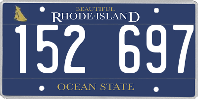 RI license plate 152697