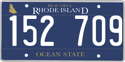 RI license plate 152709
