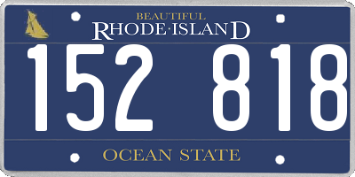 RI license plate 152818