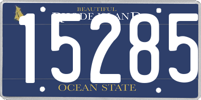 RI license plate 15285
