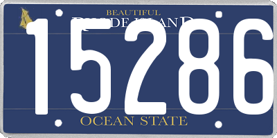 RI license plate 15286