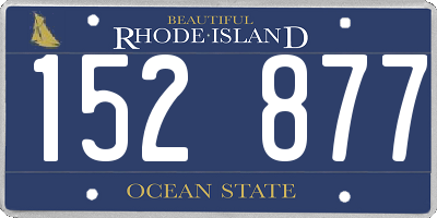 RI license plate 152877