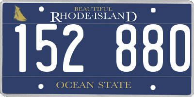 RI license plate 152880