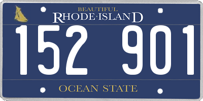 RI license plate 152901