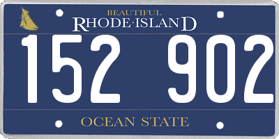 RI license plate 152902