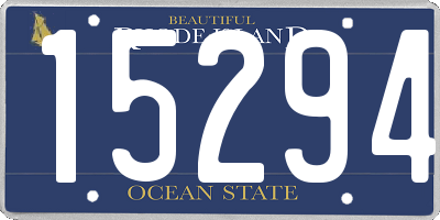 RI license plate 15294