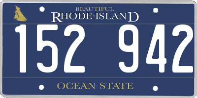 RI license plate 152942