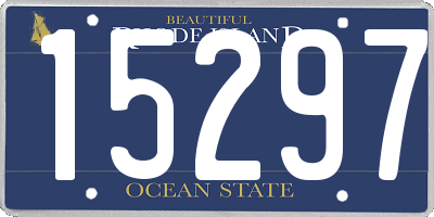 RI license plate 15297